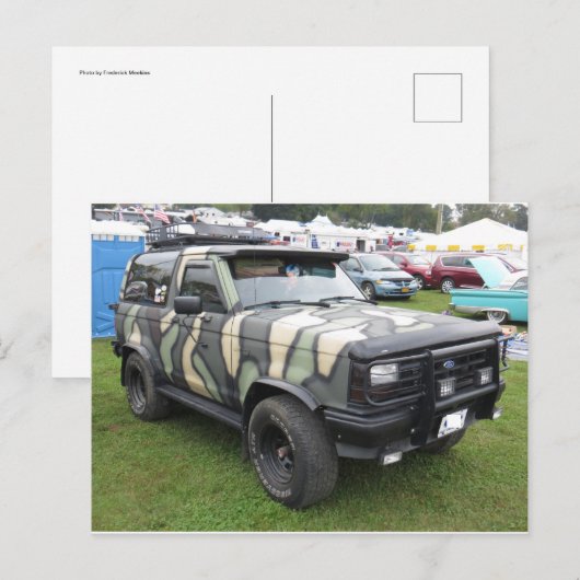 Camo Truck Briefkaart (Voorkant / Achterkant)