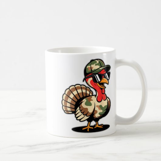 Camo Turkey Day Hunting Fall Thanksgiving  Koffiemok (Rechts)
