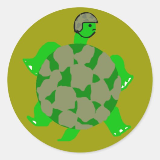 Camo Turtle Stickers (Voorkant)