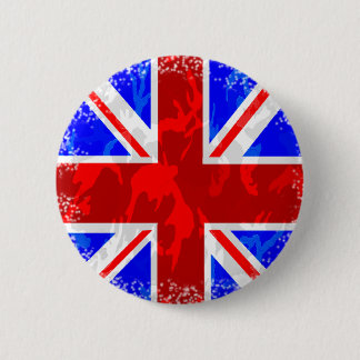 Camo Union Jack Ronde Button 5,7 Cm