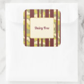 Camo Urban Stripe Patten Dietary Requirement  Vierkante Sticker (Tas)