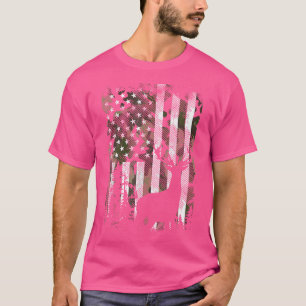 Camo Us Flag Deer Elk Buck Camoflage Hunte T-shirt