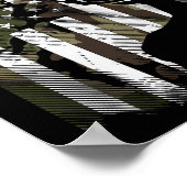 Camo Us Flag Deer Elk Buck Camoflage Hunting Hunte Poster (Hoek)