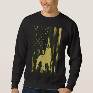 Camo US Flag Pitbull  Patriot Pittie Dog Lo Trui