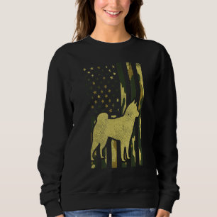 Camo US Flag Shiba Inu Akita Pet Trui