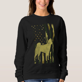 Camo US Flag Shiba Inu Akita Pet Trui