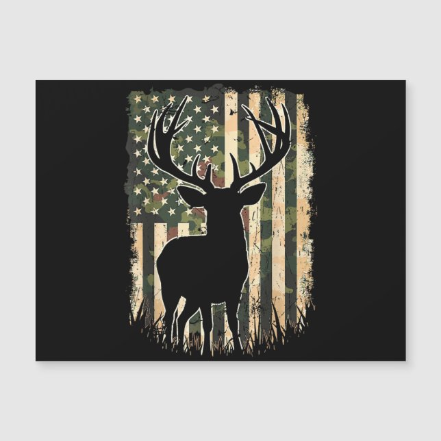 Camo US Vlag Heren Jagen Camouflage Hunter (Voorkant)