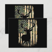 Camo US Vlag Heren Jagen Camouflage Hunter (Voorkant / Achterkant)