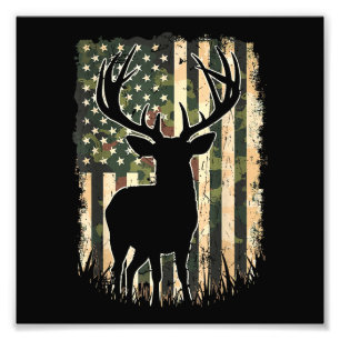Camo US Vlag Heren Jagen Camouflage Hunter Foto Afdruk