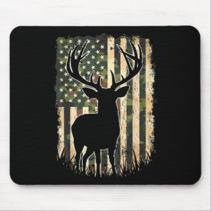 Camo US Vlag Heren Jagen Camouflage Hunter Muismat