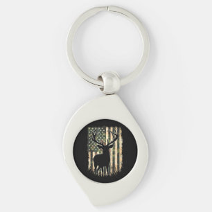 Camo US Vlag Heren Jagen Camouflage Hunter Sleutelhanger