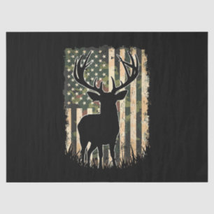 Camo US Vlag Heren Jagen Camouflage Hunter Tissuepapier