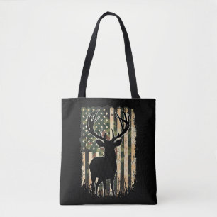 Camo US Vlag Heren Jagen Camouflage Hunter Tote Bag