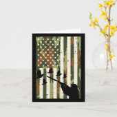 Camo US Vlag Kwartel Fazant Jagen Upland Hunt Pa Kaart (Gele Bloem)