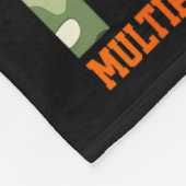 Camo Usa Flag Multiple Sclerosis Awareness Month M Fleece Deken (Hoek)
