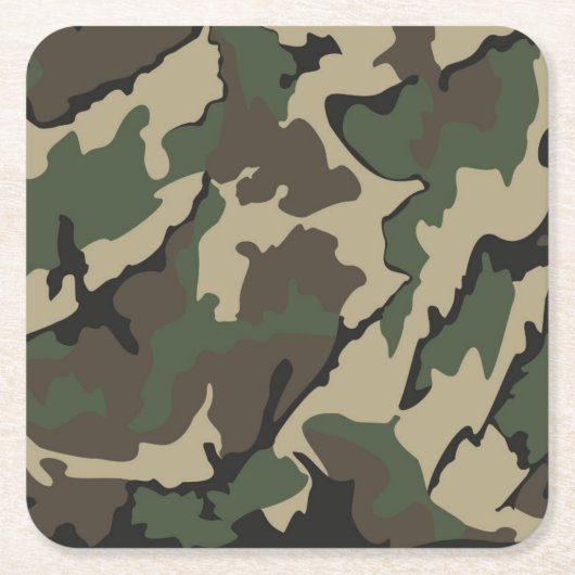 Camo, Vierkante Onderzetters set van 6 (Voorkant)