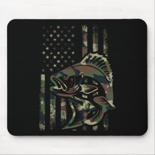 Camo Vissen Mannen Jongens Amerikaanse Vlag Byss V Muismat