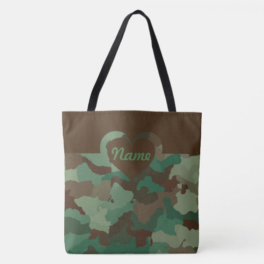 Camo voor Groot Tote Bag (Voorkant)