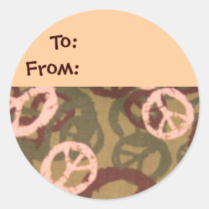 Camo / Vredesborden kijken cadeau Label