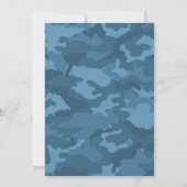 Camo Vrijgezellenfeest of Engagement Party Kaart (Achterkant)
