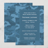 Camo Vrijgezellenfeest of Engagement Party Kaart (Voorkant / Achterkant)