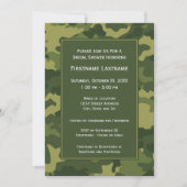 Camo Vrijgezellenfeest of Engagement Party Kaart (Voorkant)