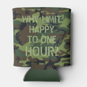 Camo waarom beperken gelukkig tot een uur blikjeskoeler (Achterkant)