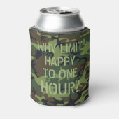 Camo waarom beperken gelukkig tot een uur blikjeskoeler (Blikje Achterkant)