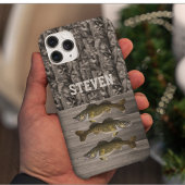 Camo Walleye Vist Naam Man Sportkool Case-Mate iPhone Case