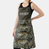 Camo Walleye Vist naam Sport Mannen buitenshuis Schort (Insitu)