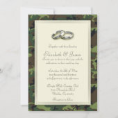 Camo Wedding Invitations Kaart (Voorkant)