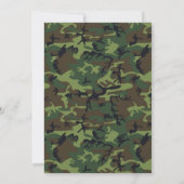 Camo Wedding Invitations Kaart (Achterkant)