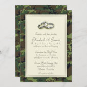 Camo Wedding Invitations Kaart (Voorkant / Achterkant)