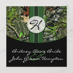 Camo Wedding Invitations Kaart