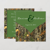 Camo Wedding Invitations Kaart (Voorkant / Achterkant)