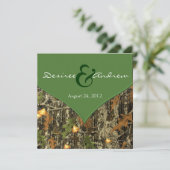 Camo Wedding Invitations Kaart (Staand voorkant)