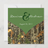 Camo Wedding Invitations Kaart (Voorkant)