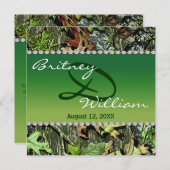 Camo Wedding Invitations Kaart (Voorkant / Achterkant)