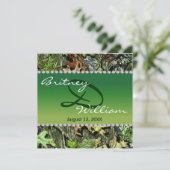 Camo Wedding Invitations Kaart (Staand voorkant)
