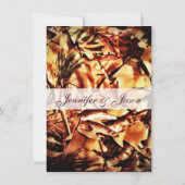 Camo Wedding Invitations Rustic Country Camouflage Kaart (Achterkant)