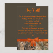 Camo Wedding Invite Kaart (Voorkant / Achterkant)