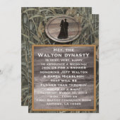 Camo Wedding Shower-uitnodiging Kaart (Voorkant / Achterkant)