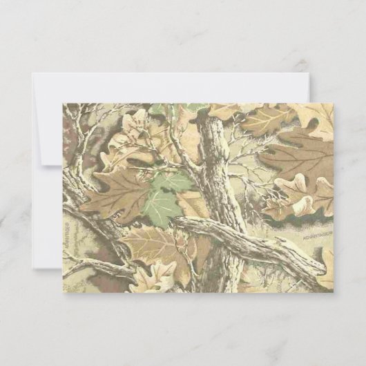 Camo Wedding Uitnodiging (Achterkant)