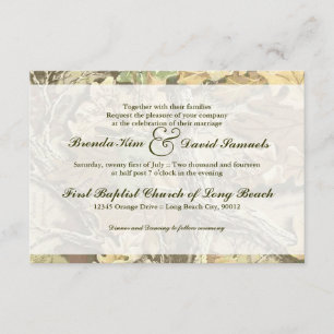 Camo Wedding Uitnodiging