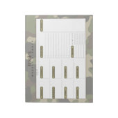 Camo Weekplanner Notitieblok (Linkerzijde)