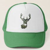 Camo - White Tail Buck Deer Trucker Pet (Voorkant)