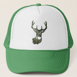 Camo - White Tail Buck Deer Trucker Pet