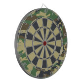 Camo Woodland Camouflage Dartbord (Voorkant Links)