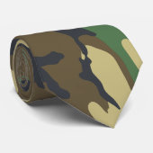 Camo Woodland Stropdas (Opgerold)