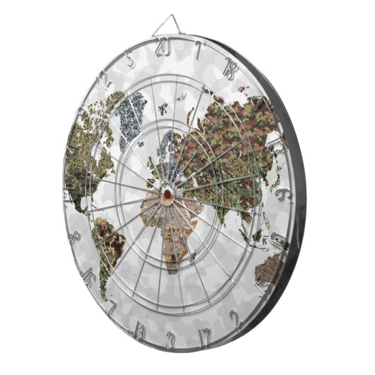 CAMO WORLD ATLAS MAP DARTBORD (Voorkant Rechts)